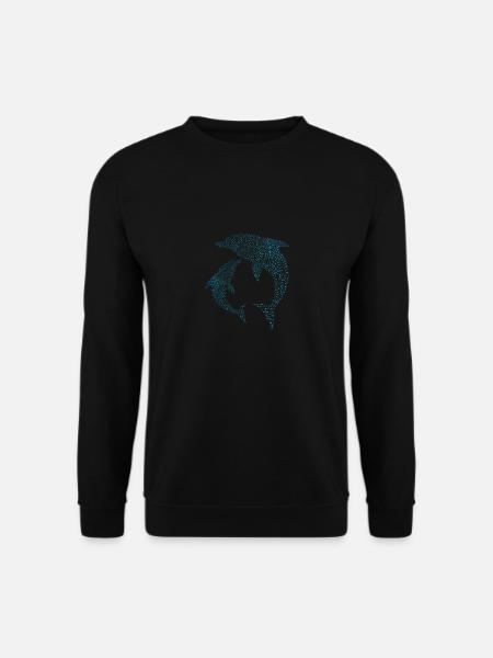 Delfine Dolphins - Unisex Sweatshirt - black