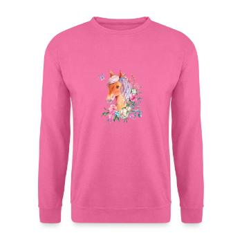 Pferde Pferdeliebhaber Pferde Mama Geschenk - Unisex Pullover - Pink - Vorne