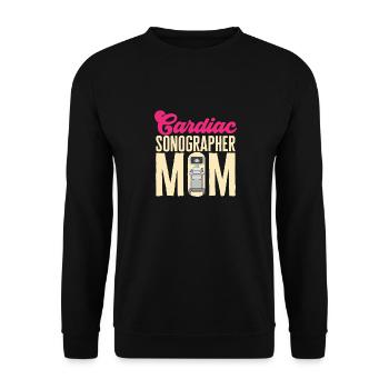 Kardiologe Medizinische Sonographie Ultraschall - Unisex Pullover - Schwarz - Vorne - Alina (178cm) & Michal (187cm)
