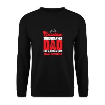 Kardiologe Medizinische Sonographie Ultraschall - Unisex Pullover - Schwarz - Vorne - Alina (178cm) & Michal (187cm)