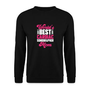 Kardiologe Medizinische Sonographie Ultraschall - Unisex Pullover - Schwarz - Vorne - Alina (178cm) & Michal (187cm)