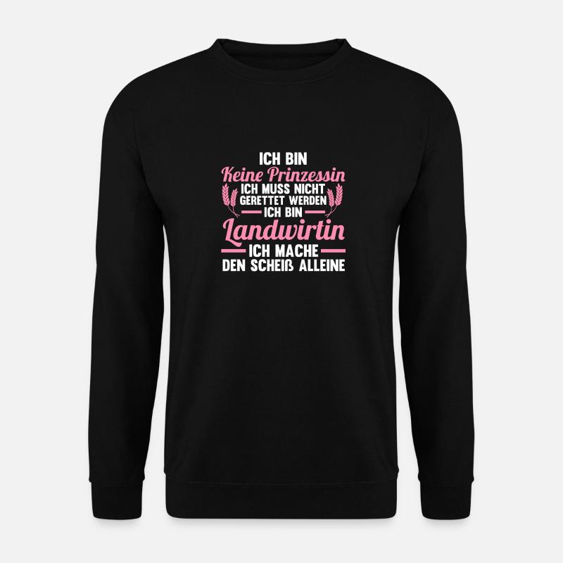 Landwirtschaft Bauer Landwirt - Unisex Pullover - Schwarz