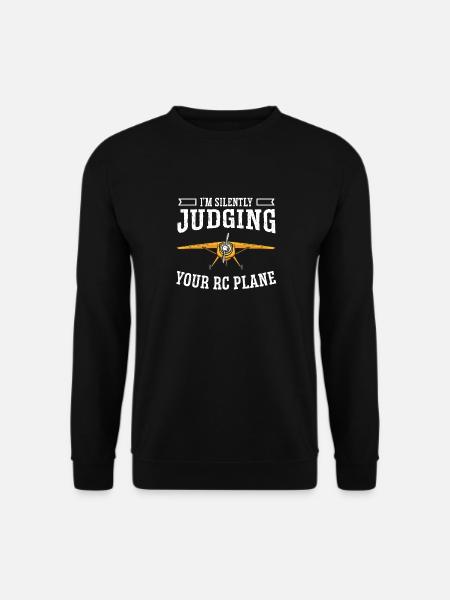 Modèle d’avion télécommandé - Sweat-shirt Unisexe - noir