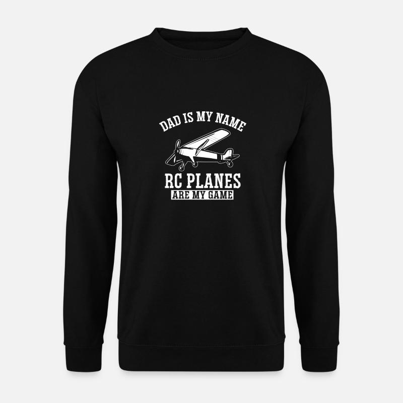 Modèle d’avion télécommandé - Sweat-shirt Unisexe - noir