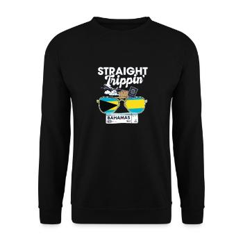 Straight Trippin' Bahamas Vacation Tour Voyage - Sweat-shirt Unisexe - noir - Devant - Alina (178cm) & Michal (187cm)