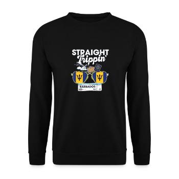 Straight Trippin' Barbados Vacation Tour Travel - Sweat-shirt Unisexe - noir - Devant - Alina (178cm) & Michal (187cm)