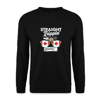 Straight Trippin' Canada Vacation Tour Voyage - Sweat-shirt Unisexe - noir - Devant - Alina (178cm) & Michal (187cm)