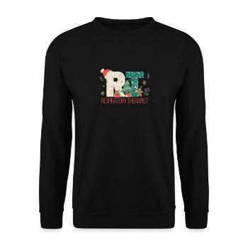 Respiratory Therapist Funny Christmas Patients - Unisex Sweatshirt - black - Front - Alina (178cm) & Michal (187cm)