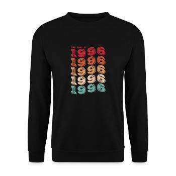 Vintage 1996 Cadeaux Légende pour 27 ans - 27ème - Sweat-shirt Unisexe - noir - Devant - Alina (178cm) & Michal (187cm)