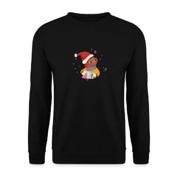 Cute, Black, Afro, African, American - Unisex Sweatshirt - black - Front - Alina (178cm) & Michal (187cm)