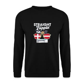 Straight Trippin' Dane Vacation Tour Travel Trip - Sweat-shirt Unisexe - noir - Devant - Alina (178cm) & Michal (187cm)