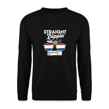 Straight Trippin' Pays-Bas Vacation Tour - Sweat-shirt Unisexe - noir - Devant - Alina (178cm) & Michal (187cm)
