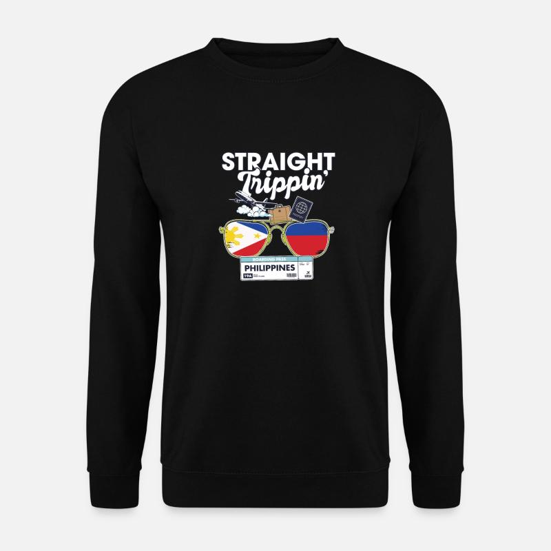 Straight Trippin' Philippines Vacation Tour - Unisex Sweatshirt - black