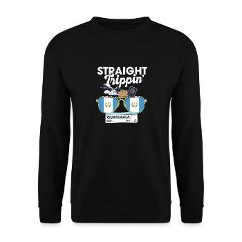 Straight Trippin' Guatemala Vacation Tour Voyage - Sweat-shirt Unisexe - noir - Devant - Alina (178cm) & Michal (187cm)
