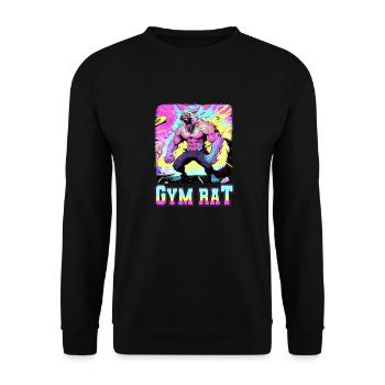 Gym Council Bodybuilding Weight Training Fun Fitness - Unisex Sweatshirt - black - Front - Alina (178cm) & Michal (187cm)