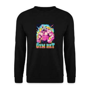 Gym Council Bodybuilding Weight Training Fun Fitness - Unisex Sweatshirt - black - Front - Alina (178cm) & Michal (187cm)
