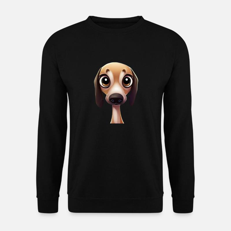 Pose gracieuse de lévrier - Sweat-shirt Unisexe - noir