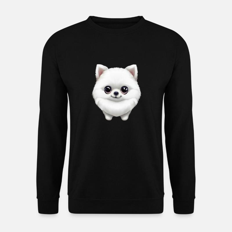 Adorable chiot de Poméranie - Sweat-shirt Unisexe - noir