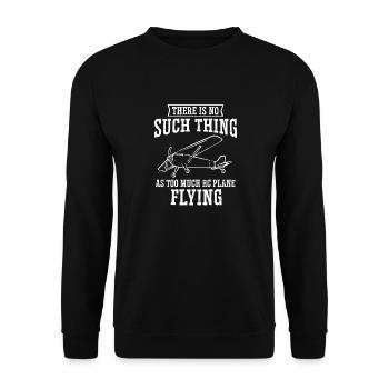 Remote Controlled Airplane Model Airplane - Unisex Sweatshirt - black - Front - Alina (178cm) & Michal (187cm)