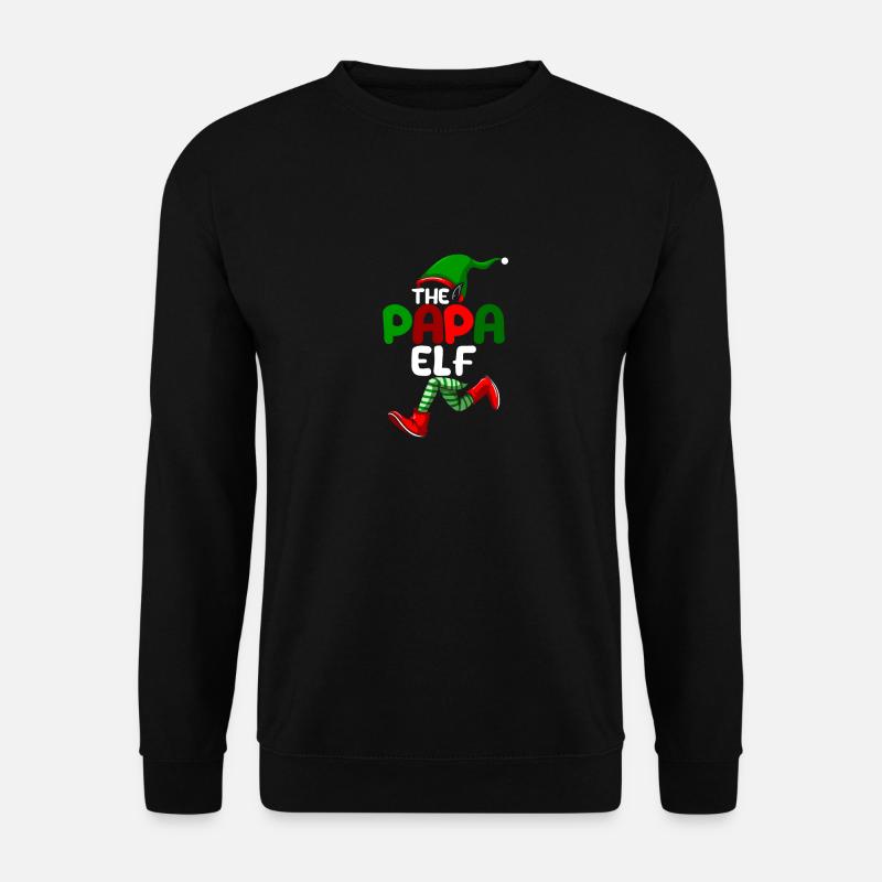 The Daddy-Elf-Father Pairing Family Group - Unisex Sweatshirt - black