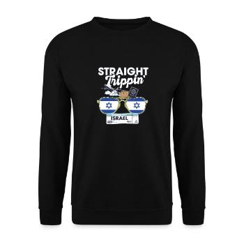 Straight Trippin' Israel Vacation Tour Voyage - Sweat-shirt Unisexe - noir - Devant - Alina (178cm) & Michal (187cm)