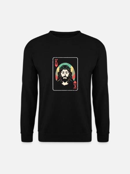 Religious Christian Scripture Jesus Christ Is - Unisex Pullover - Schwarz