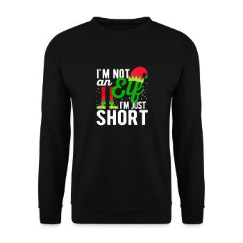 Je ne suis pas un elfe, je suis juste un peu drôle - Sweat-shirt Unisexe - noir - Devant - Alina (178cm) & Michal (187cm)