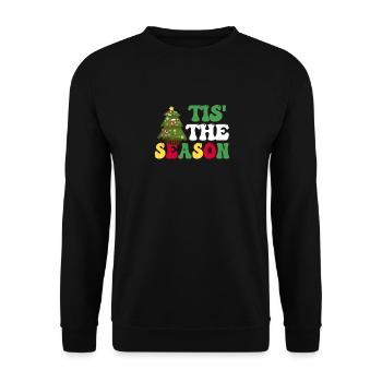 Tis' The Season Weihnachtsbaumkuchen Debbie Groovy - Unisex Pullover - Schwarz - Vorne - Alina (178cm) & Michal (187cm)