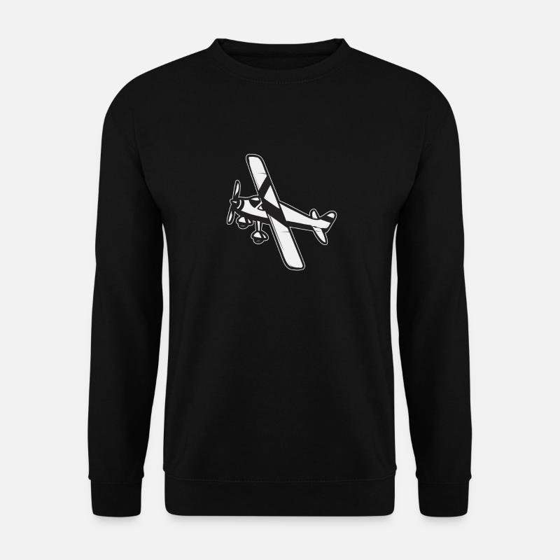 Modèle d’avion télécommandé - Sweat-shirt Unisexe - noir