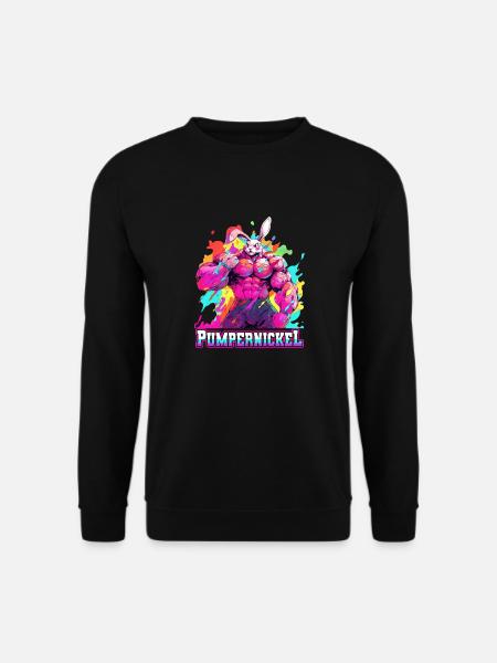 Pumpernickel Musculation Musculation Fitness Memes - Sweat-shirt Unisexe - noir
