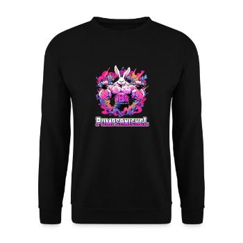 Pumpernickel Musculation Musculation Fitness Memes - Sweat-shirt Unisexe - noir - Devant - Alina (178cm) & Michal (187cm)