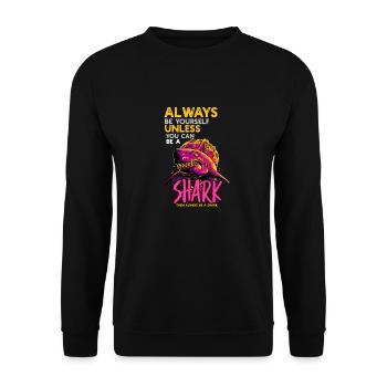 Art des requins pour hommes Femmes Vintags Requins Biologie - Sweat-shirt Unisexe - noir - Devant - Alina (178cm) & Michal (187cm)