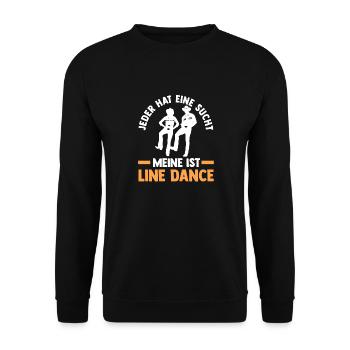 Line Dance Tänzer - Unisex Pullover - Schwarz - Vorne - Alina (178cm) & Michal (187cm)