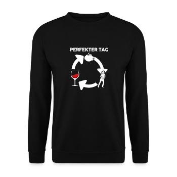 Line Dance Tänzer - Unisex Pullover - Schwarz - Vorne - Alina (178cm) & Michal (187cm)