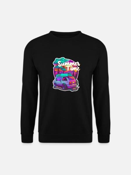 Sommerzeit - - Urlaub - Unisex Pullover - Schwarz