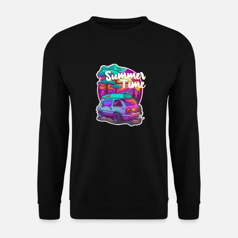 summer time - van life - vacances - Sweat-shirt Unisexe - noir