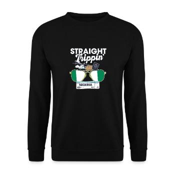 Straight Trippin' Nigeria Vacation Tour Voyage - Sweat-shirt Unisexe - noir - Devant - Alina (178cm) & Michal (187cm)
