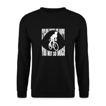 Cyclistes cyclistes Cyclistes cyclistes - Sweat-shirt Unisexe - noir - Devant - Alina (178cm) & Michal (187cm)
