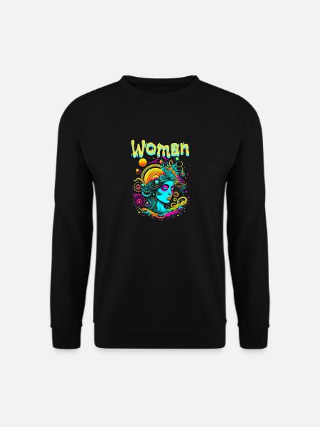woman - Sweat-shirt Unisexe - noir