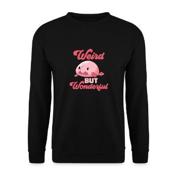 Blob fish - Unisex Sweatshirt - black - Front - Alina (178cm) & Michal (187cm)