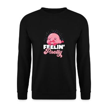 Blob fish - Unisex Sweatshirt - black - Front - Alina (178cm) & Michal (187cm)
