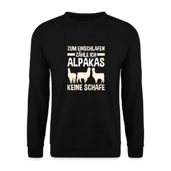 Alpaka - Unisex Pullover - Schwarz - Vorne - Alina (178cm) & Michal (187cm)