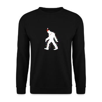 Bigfoot Père Noël Lumières de l’arbre de Noël Noël Noël - Sweat-shirt Unisexe - noir - Devant - Alina (178cm) & Michal (187cm)