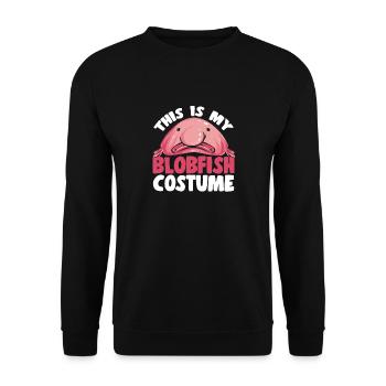 Blob fish - Unisex Sweatshirt - black - Front - Alina (178cm) & Michal (187cm)