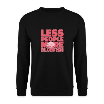 Blob fish - Unisex Sweatshirt - black - Front - Alina (178cm) & Michal (187cm)