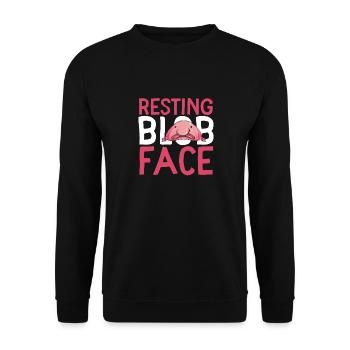 Blob fish - Unisex Sweatshirt - black - Front - Alina (178cm) & Michal (187cm)