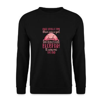 Blob fish - Unisex Sweatshirt - black - Front - Alina (178cm) & Michal (187cm)