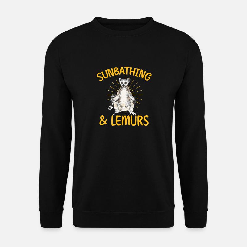 Lemur Catta Ring-tailed lemur - Unisex Sweatshirt - black