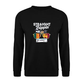 Straight Trippin' Sri Lanka Vacation Tour Travel - Unisex Sweatshirt - black - Front - Alina (178cm) & Michal (187cm)