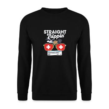 Straight Trippin' Switzerland Vacation Tour - Sweat-shirt Unisexe - noir - Devant - Alina (178cm) & Michal (187cm)